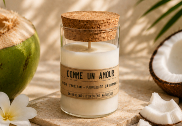 Bougie eau de coco