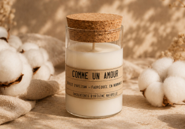 Bougie fleur de coton
