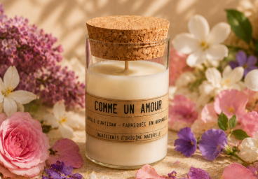Bougie pétales d'été